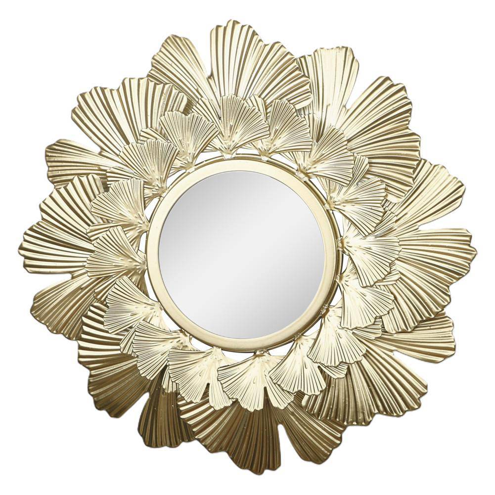 Miroir mural décoratif rond style soleil 40cm - vue 5 sur 4