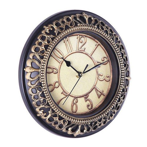 Horloge vintage en métal 25cm Antique