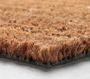 Paillasson rectangle en fibres naturelles marrons Mat