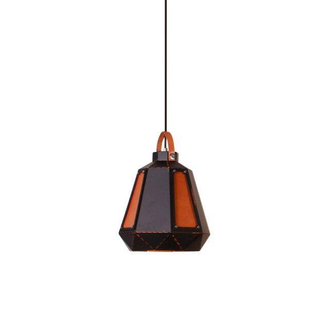 Suspension géométrique LED en métal fumé Light - vue 6 sur 15