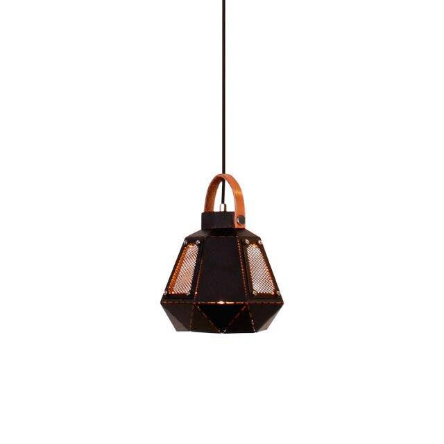 Suspension géométrique LED en métal fumé Light - vue 13 sur 15