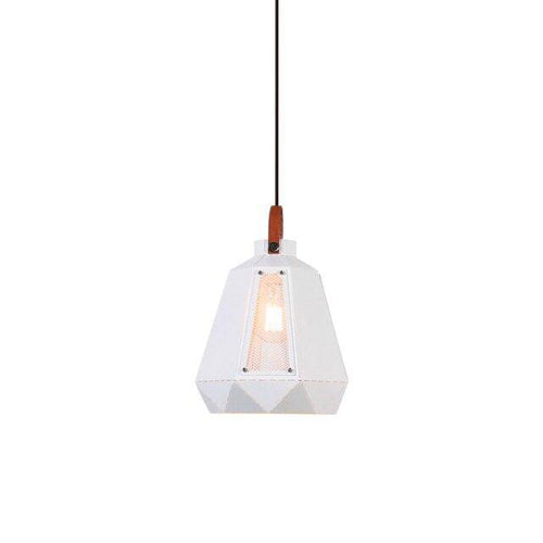 Suspension géométrique LED en métal fumé Light