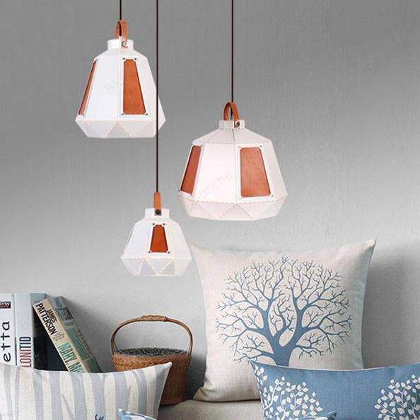 Suspension géométrique LED en métal fumé Light - vue 3 sur 15