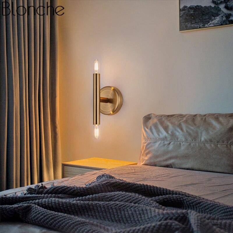 Applique murale design LED en tube cuivré Loft Industriel - vue 3 sur 5