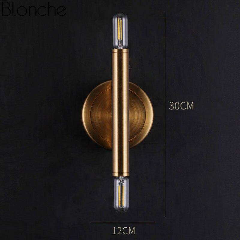 Applique murale design LED en tube cuivré Loft Industriel - vue 5 sur 5