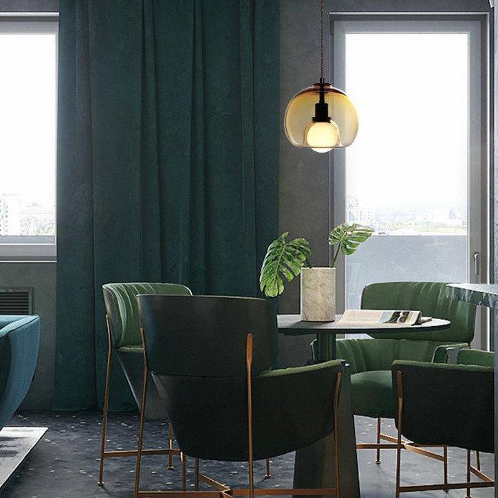 Suspension design LED en verre fumée Lights - vue 4 sur 10