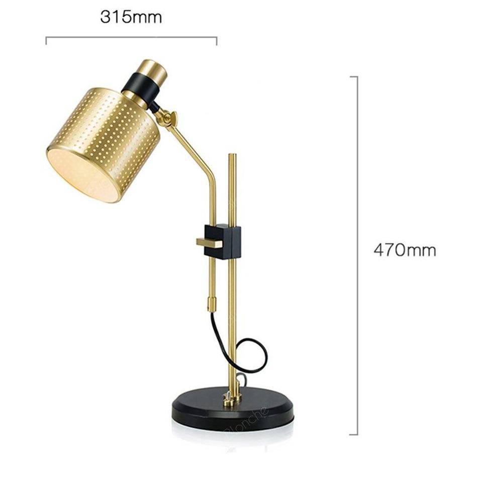 Lampe de bureau design LED pivotable style industriel - vue 9 sur 10