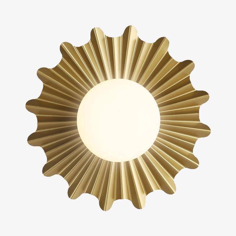 Applique murale design LED dorée style Creative Sun - vue 2 sur 4