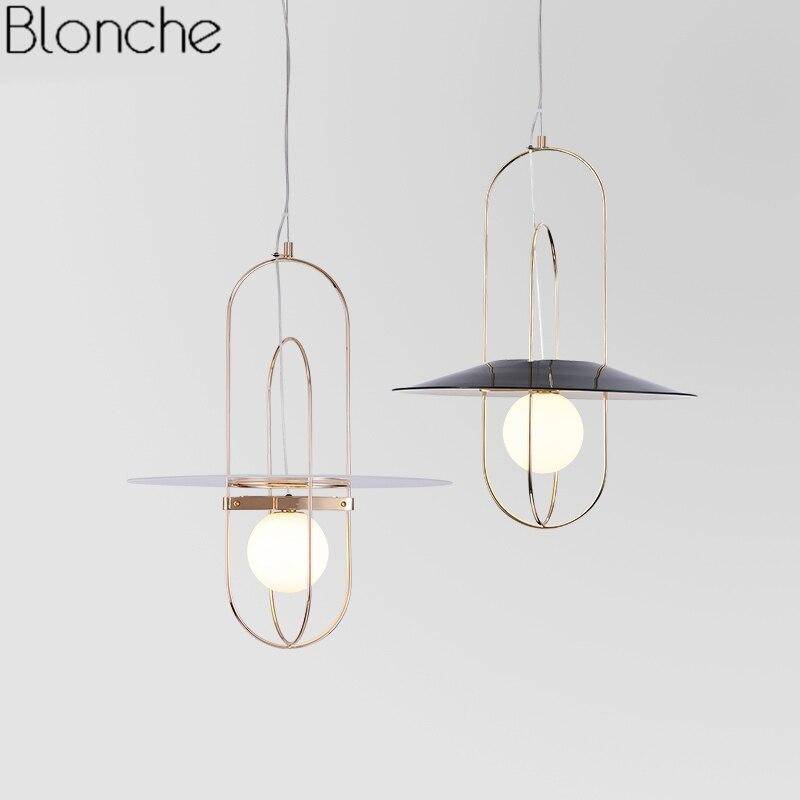 Suspension design LED avec anneaux en métal et verre Nordic - vue 5 sur 7