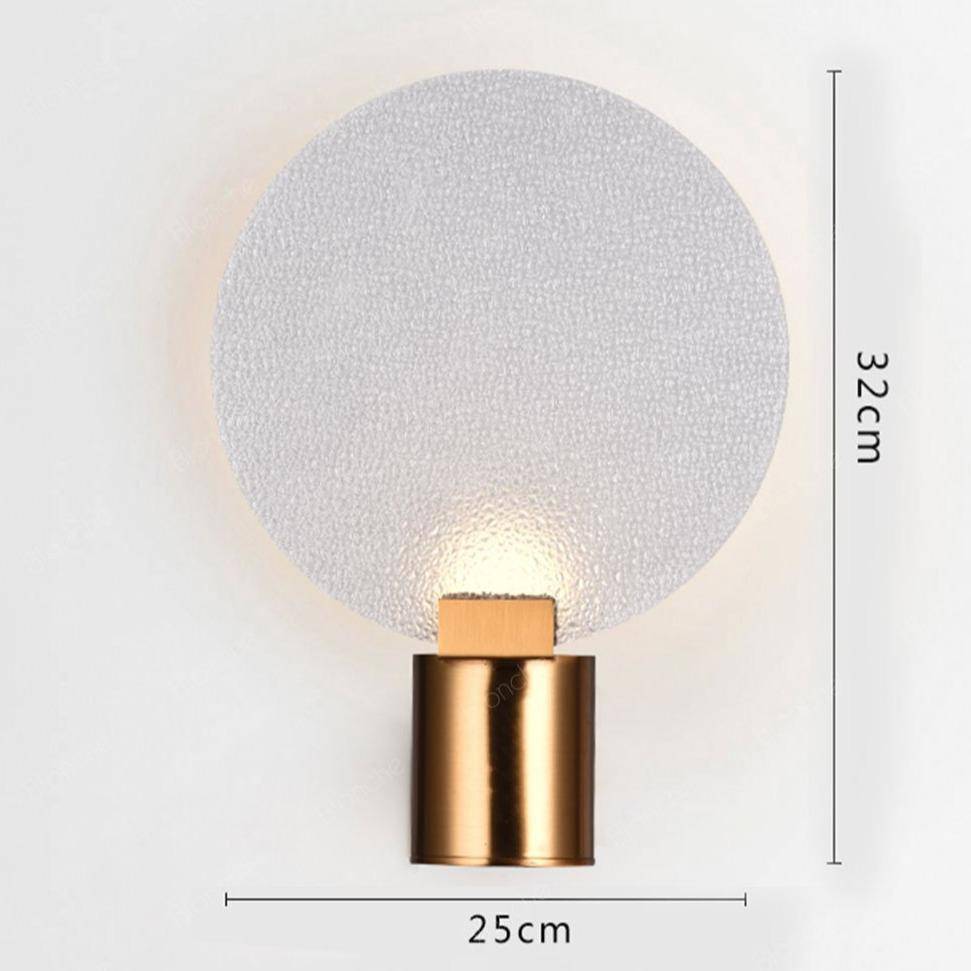 Applique murale design LED en métal avec disque en verre Sconce - vue 7 sur 7