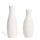 Vase arrondi moderne blanc style Flower