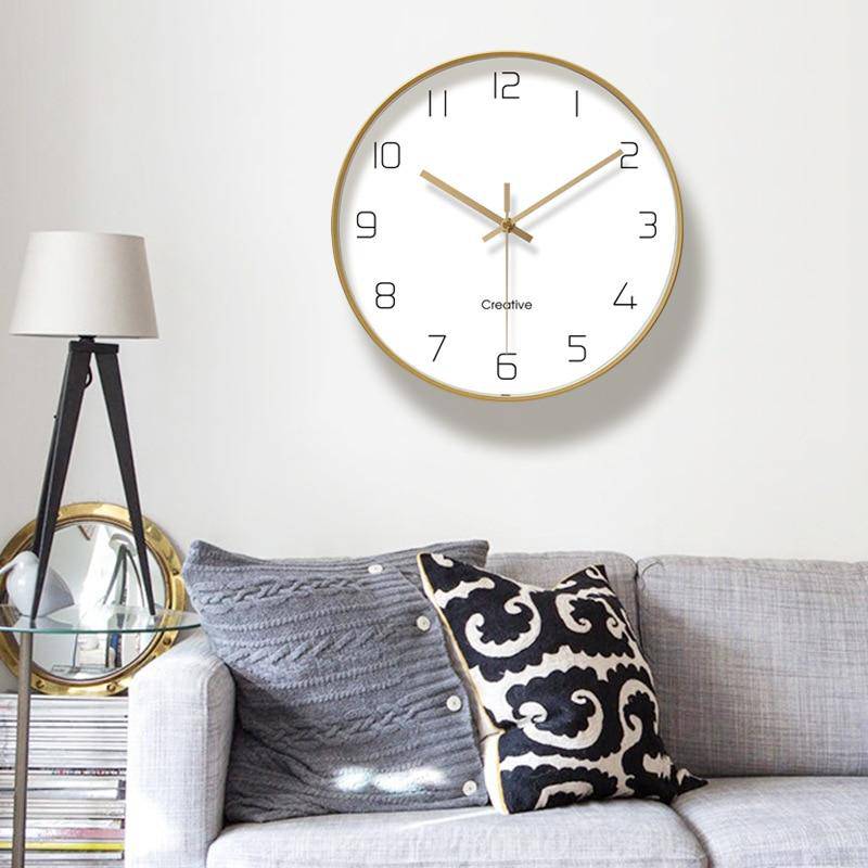 Horloge murale ronde avec chiffres 30cm Paro - vue 4 sur 7