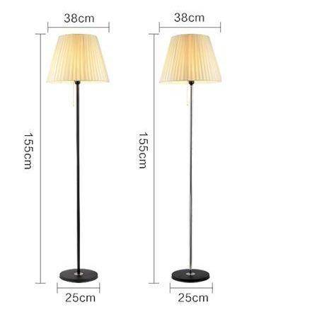 Lampadaire en métal LED avec abat-jour style rétro - vue 4 sur 5