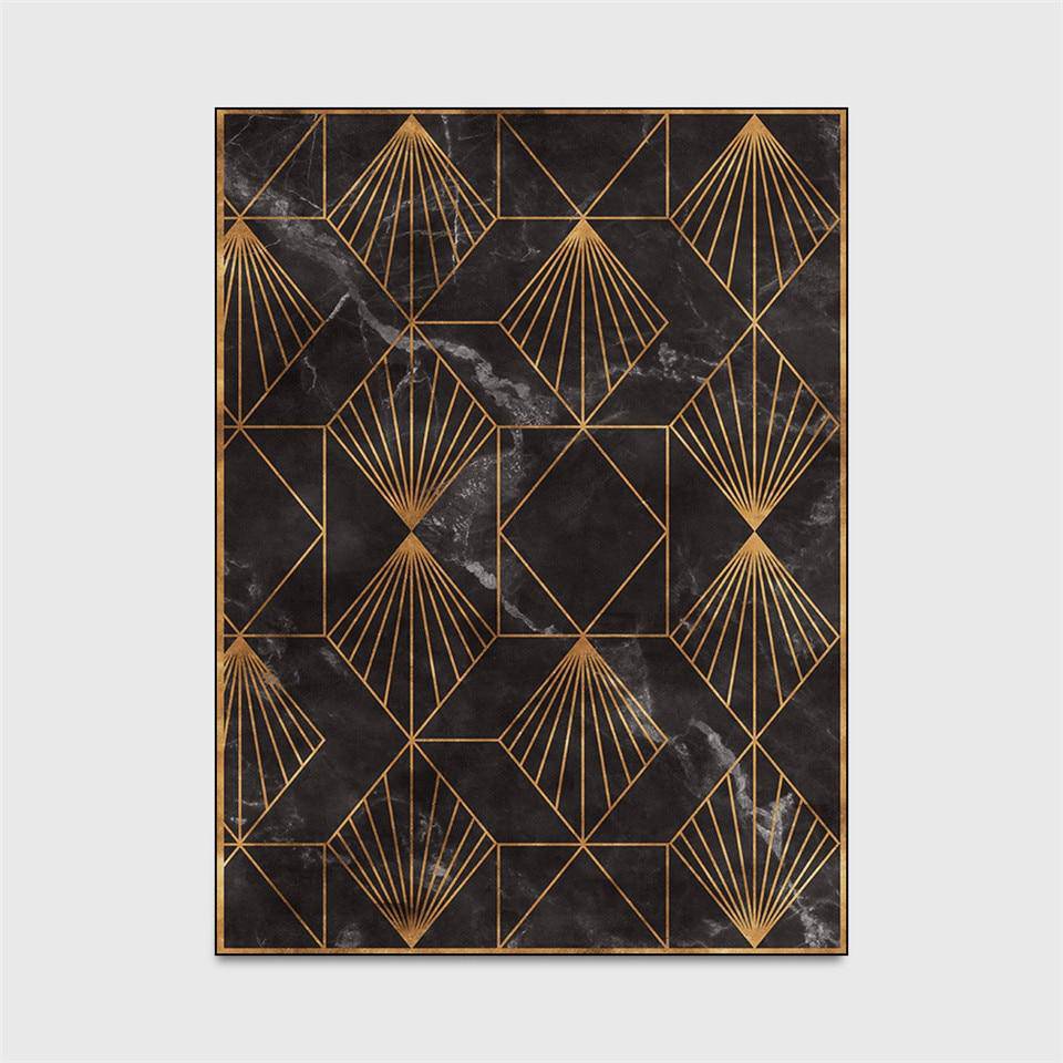 Tapis rectangle vintage aux formes géométriques Luxury Floor B - vue 4 sur 3