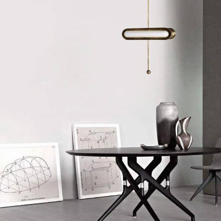 Suspension design LED arrondie en métal style Shining - vue 5 sur 10