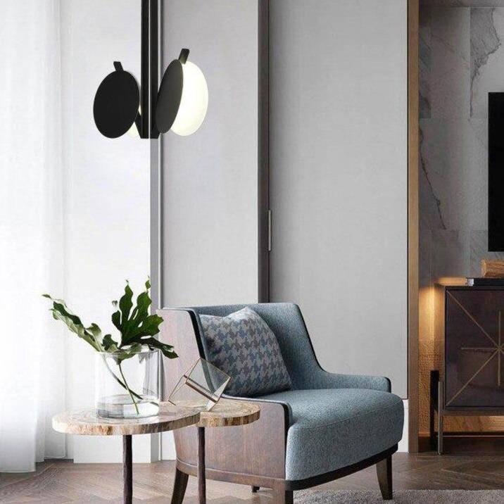 Suspension moderne LED en métal style Shining - vue 3 sur 5