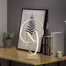 Chambre de chevet design moderne LED en spirale dorée Art