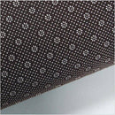 Tapis rectangle design noir et blanc à détail doré