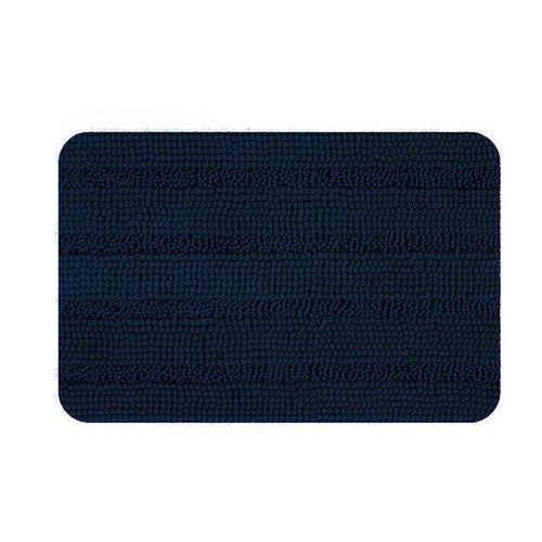 Tapis de bain rectangulaire coloré en microfibres Absory
