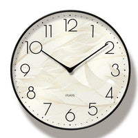 Horloge murale ronde avec fond beige Chansrun
