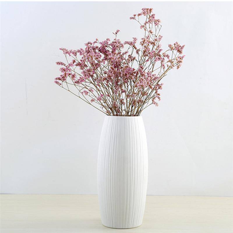 Vase en céramique design blanc minimaliste - vue 4 sur 6