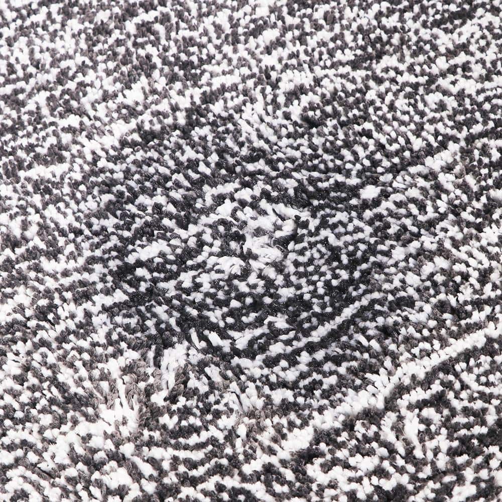 Tapis de bain rectangle en microfibres coloré à motifs Moro - vue 4 sur 9