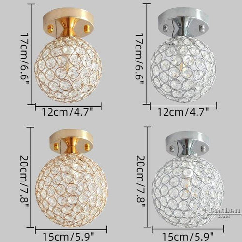 Plafonnier design LED en forme sphérique métal Palaos