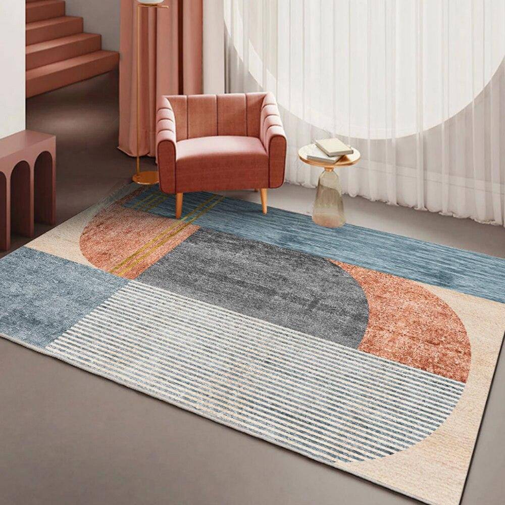 Tapis rectangle aux formes géométriques modernes Alia C - vue 4 sur 3