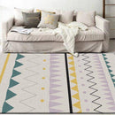 Tapis rectangle coloré style scandinave design