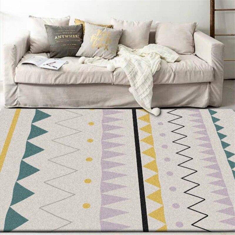 Tapis rectangle coloré style scandinave design - vue 4 sur 3