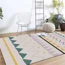 Tapis rectangle coloré style scandinave design