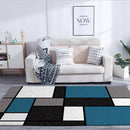 Tapis moderne rectangle formes géométriques Nordic