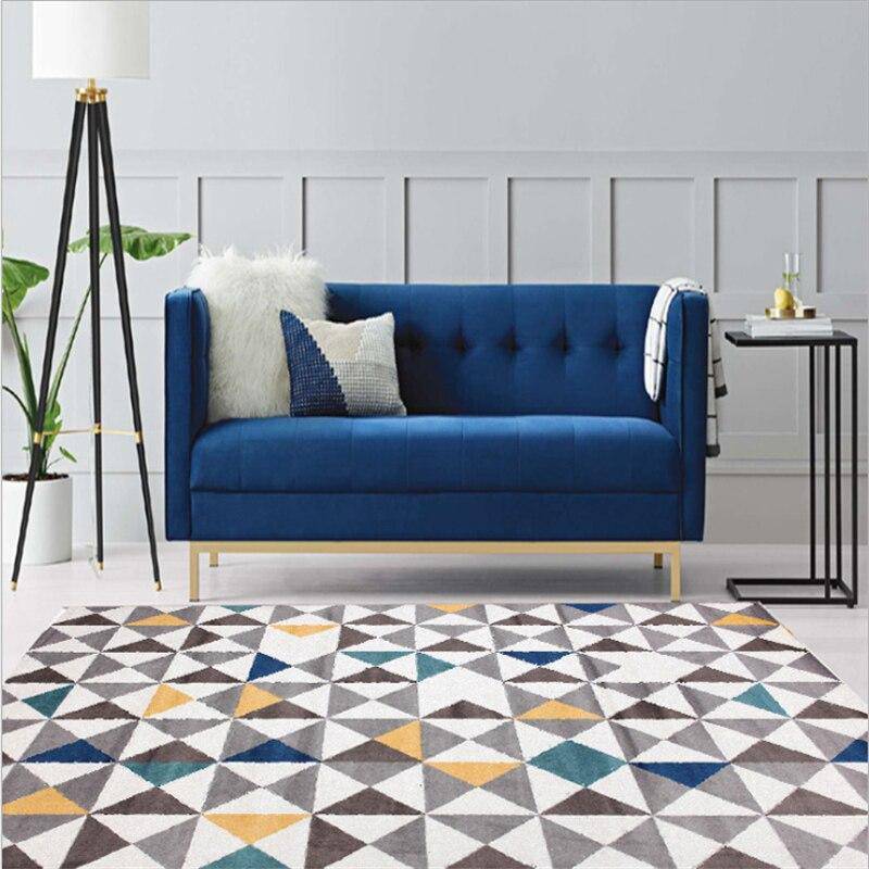 Tapis rectangle scandinave à triangles Fashion - vue 3 sur 5