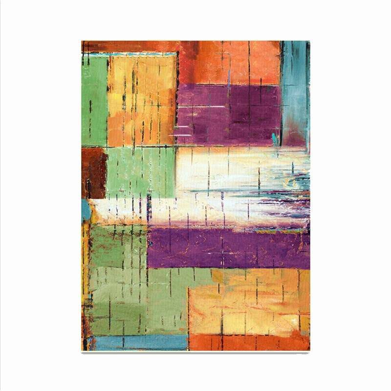 Tapis rectangle coloré Mosaic - vue 5 sur 4