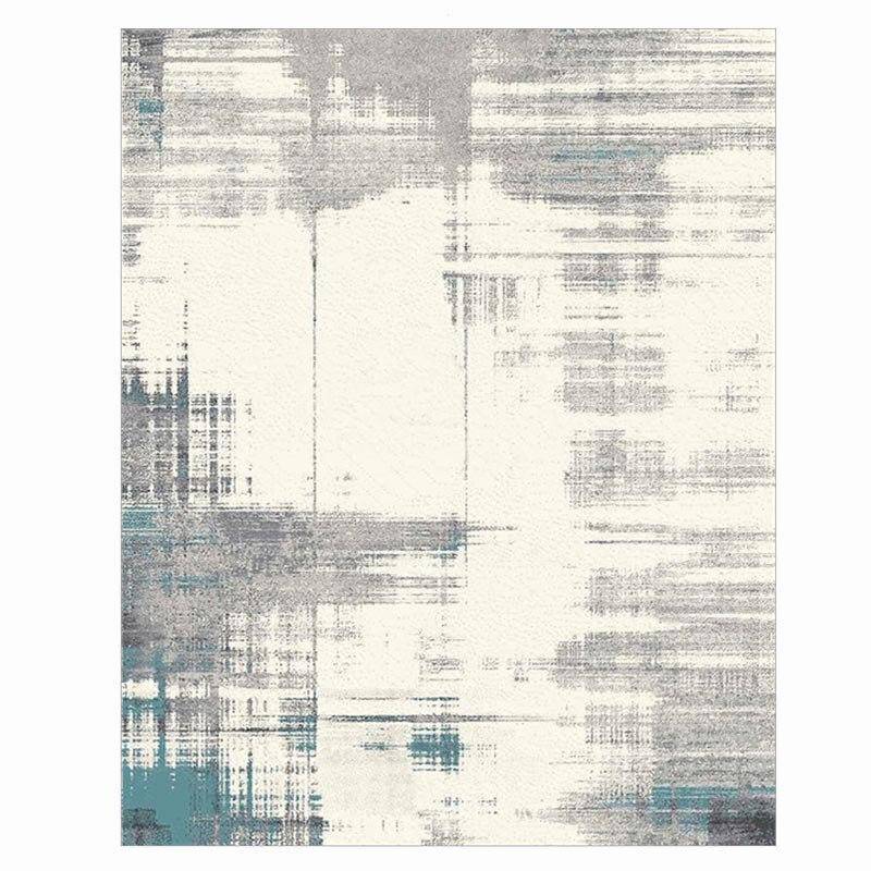 Tapis vintage rectangle gris et blanc Area - vue 5 sur 4