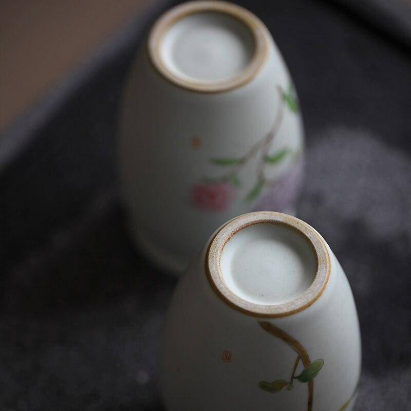 Vase en céramique blanc style Flower - vue 4 sur 6