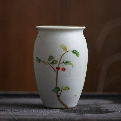 Vase en céramique blanc style Flower - vue 5 sur 6