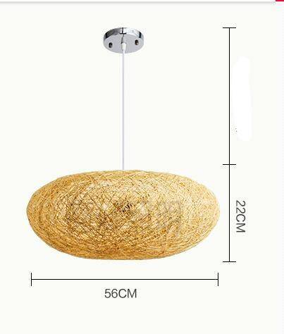 Suspension moderne arrondie en bambou Vintage - vue 4 sur 4