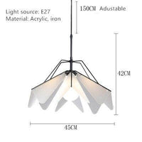 Suspension design LED style branche en métal