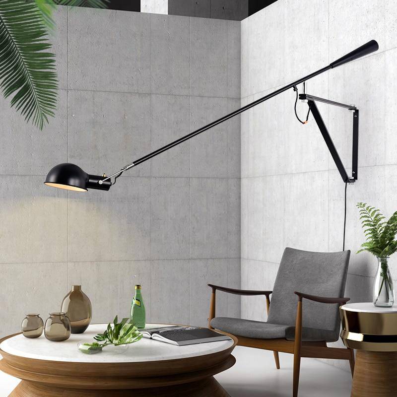 Applique murale design LED avec bras en métal style Loft - vue 5 sur 9