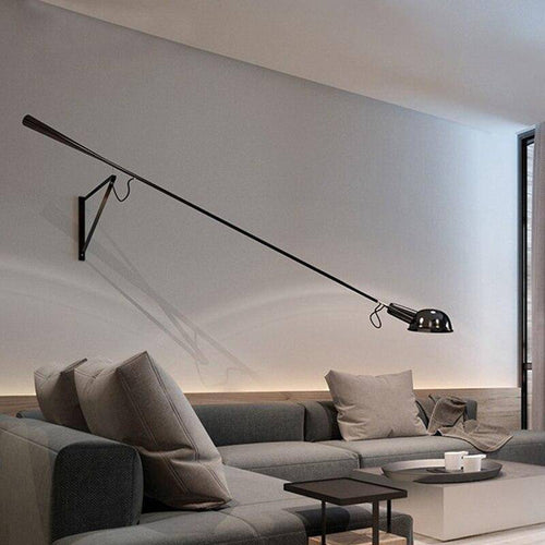 Applique murale design LED avec bras en métal style Loft