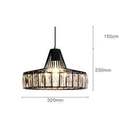 Suspension design LED en verre crystal avec formes géométriques style Hang - vue 9 sur 10