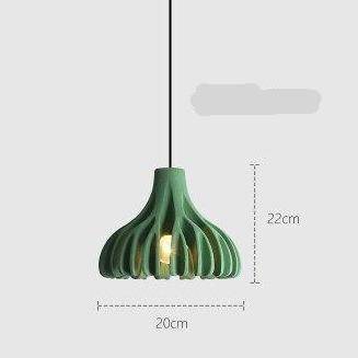 Suspension design LED en résine colorée Nordic - vue 11 sur 11