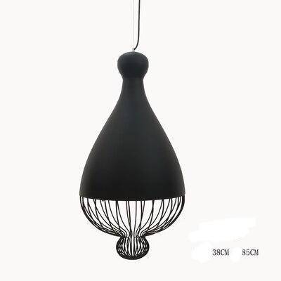 Suspension LED en métal design arrondi Lofty - vue 8 sur 10