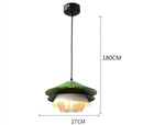 Suspension moderne LED avec abat-jour aluminium coloré Creative