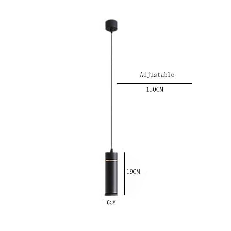 Suspension design cylindre noir à LED Luminaria - vue 9 sur 9