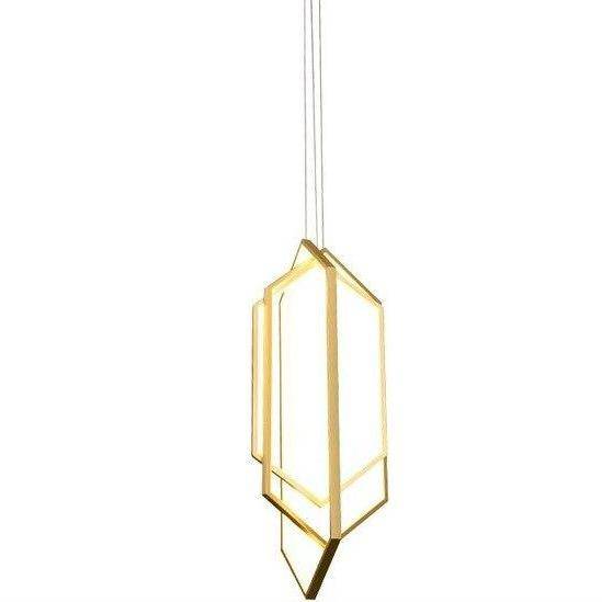 Suspension design LED avec 3 anneaux Loft Hexagone - vue 4 sur 4