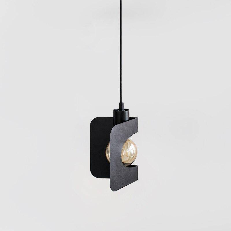 Suspension design à LED abat-jour plié en métal Creative - vue 4 sur 4