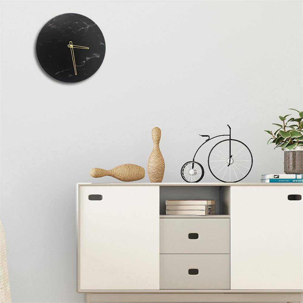 Horloge murale design ronde fumé 28cm - vue 3 sur 2
