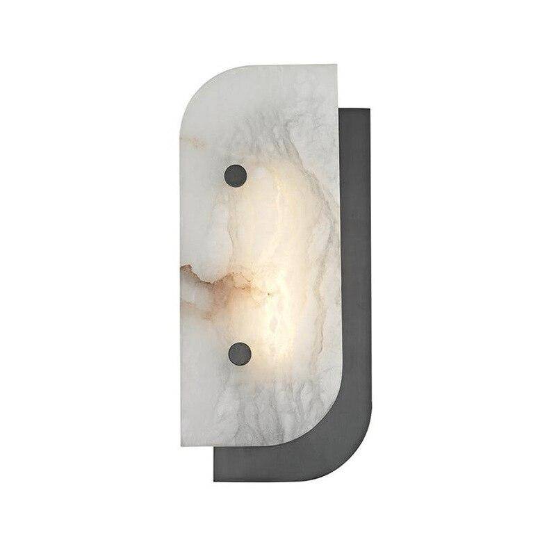 Applique murale design à LED avec marbre aux bords arrondis Creative